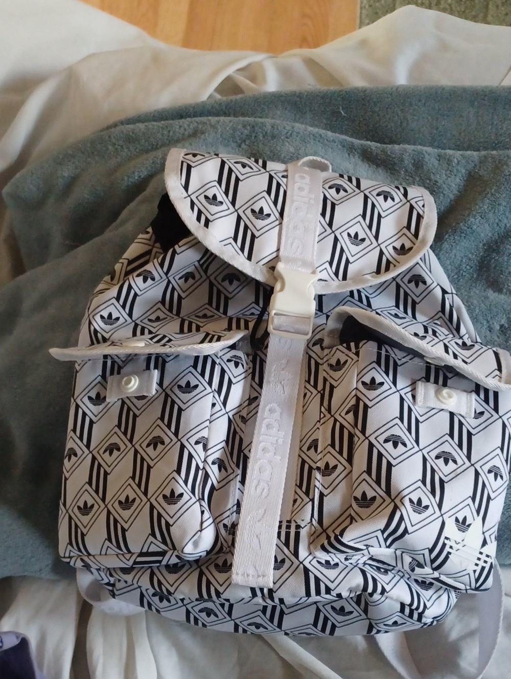 Adidas Black White Backpack